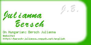 julianna bersch business card